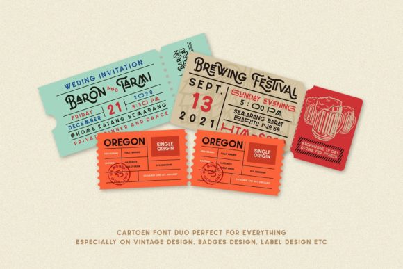 Cartoen Font Duo Font - Preview 2