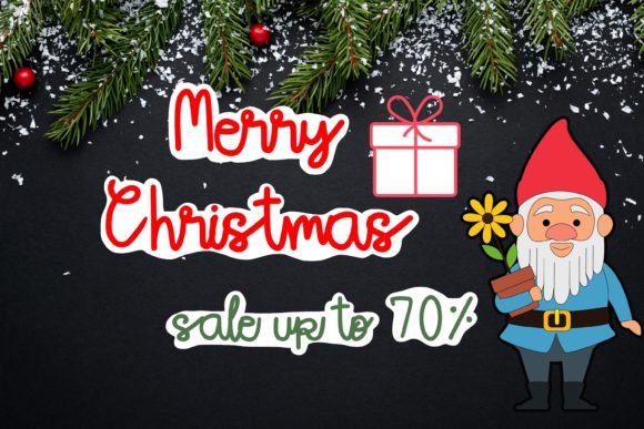 Christmas Gnome Font - Preview 1
