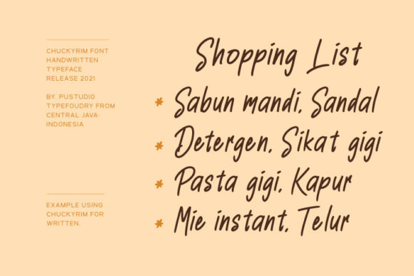 Chuckyrim Font PNG with transparent background - Preview 2