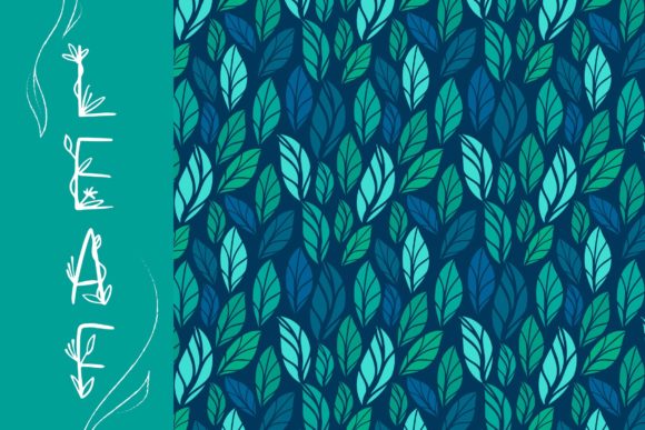 Foliagis Font PNG with transparent background - Preview 3
