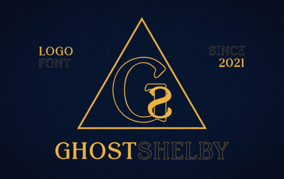 Ghost Shelby Font PNG with transparent background - Preview 6
