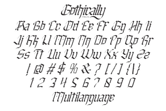 Gothically Font - Preview 4