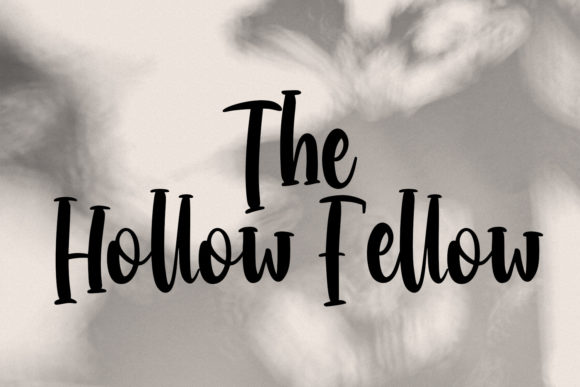 Hollowcoves Handwritten Display Font Font PNG with transparent background - Preview 2