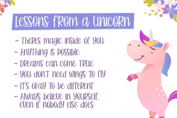 Humble Unicorns Font - Preview 4