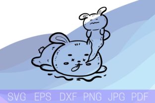 Kawaii Cute Bunny SVG, Kawaii Rabbit SVG Graphic by Cnxsvg · Creative ...