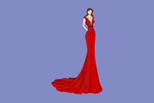 Party Dress Illustration Vector Design Graphic by patterndesain4  Creative  Fabrica