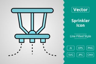 Vector Sprinkler Filled Outline Icon Graphic by Muhammad Atiq ...