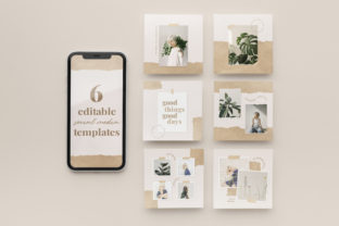 6 Editable Social Media Templates