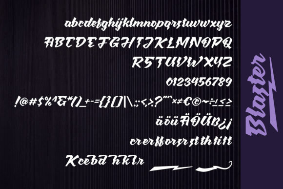 Blaster Font - Preview 5