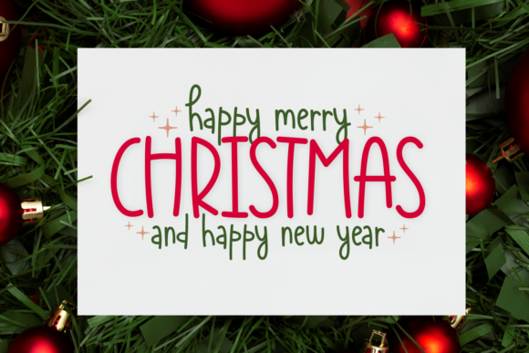Christmas Happiness Font - Preview 1
