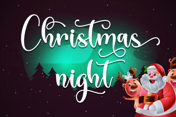 Christmas Style Font PNG with transparent background - Preview 4