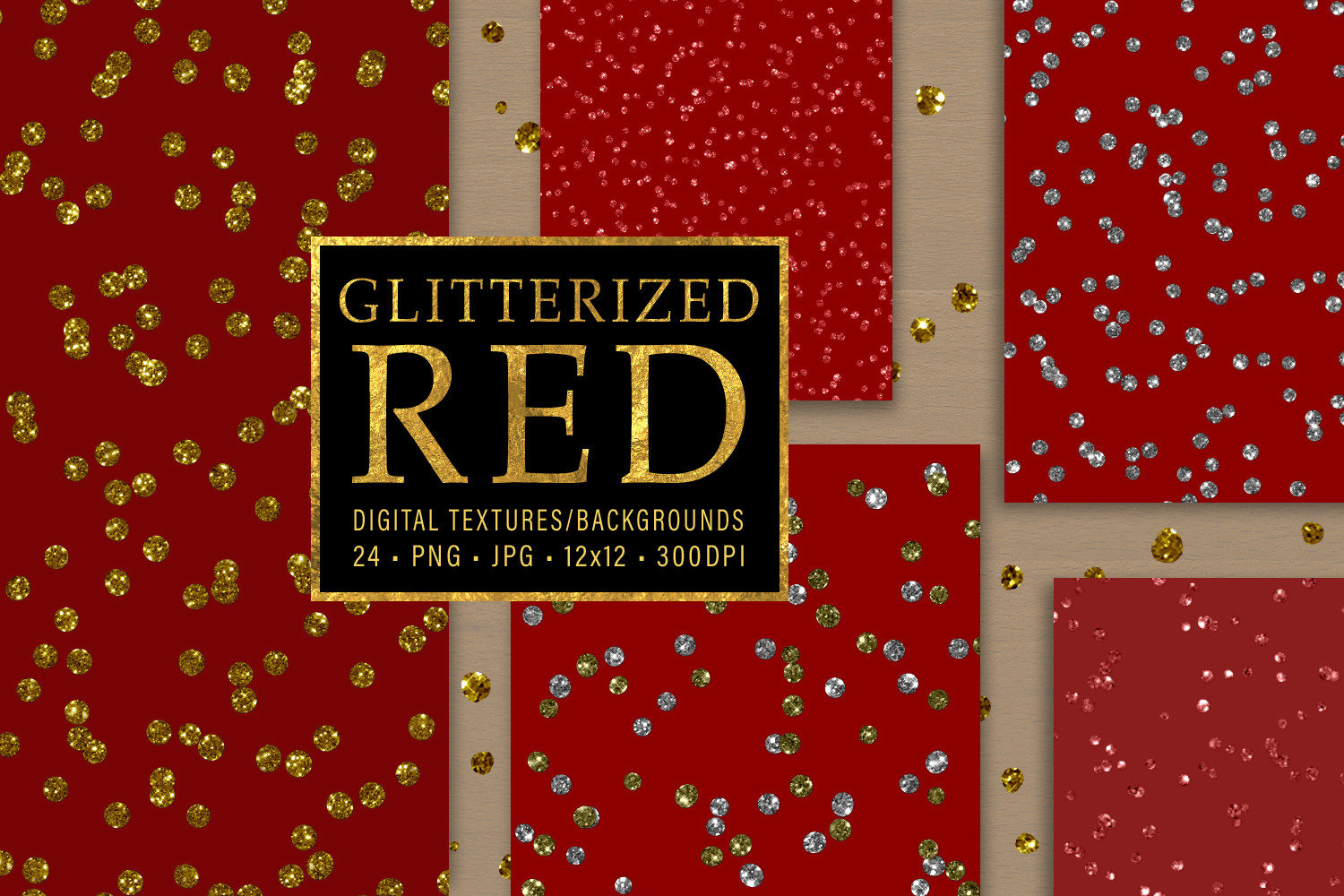 Glitterized Red