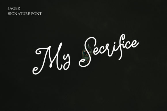 Jager Signature Font PNG with transparent background - Preview 6