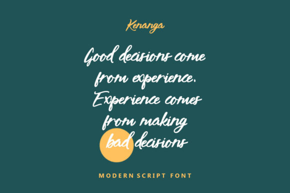 Kenanga Font PNG with transparent background - Preview 2