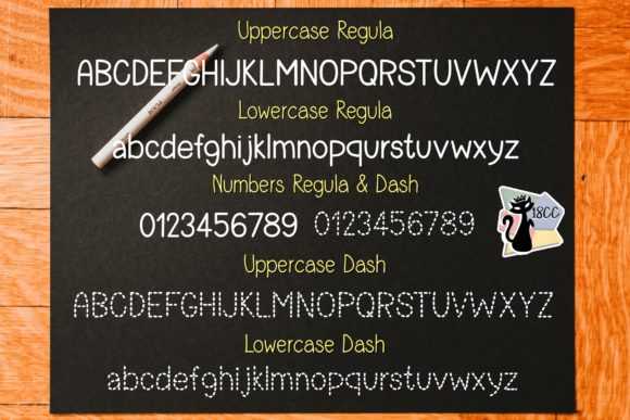 Mini Practice Font PNG with transparent background - Preview 4