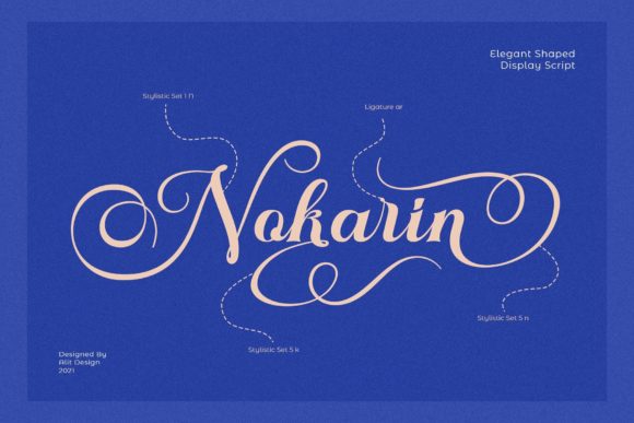 Nokarin Font PNG with transparent background - Preview 3