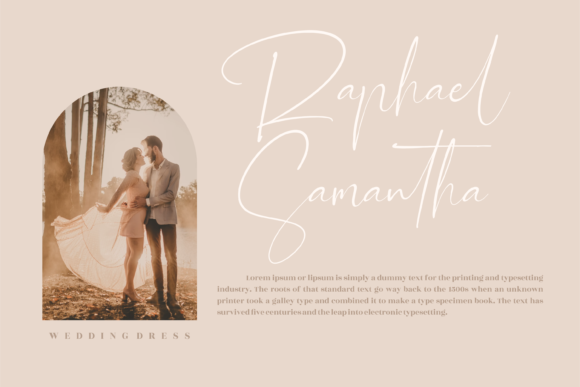 Renathalia Signature Font PNG with transparent background - Preview 4