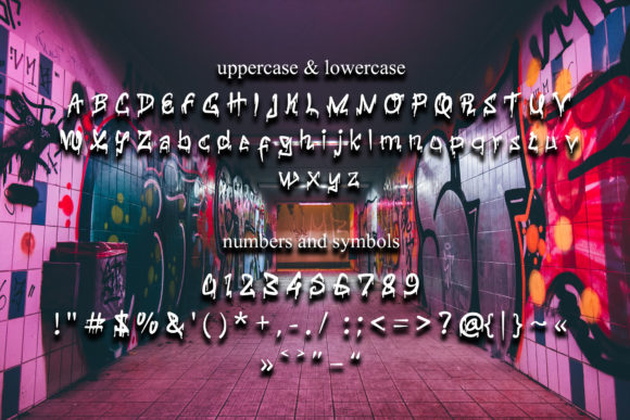 Drak Graffiti Font - Preview 2