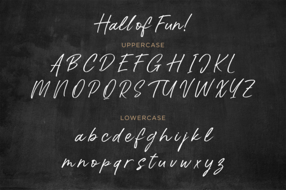 Hall of Fun Font PNG with transparent background - Preview 6