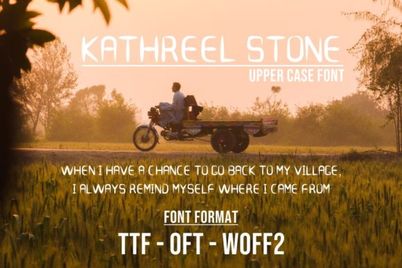 Kathreel Stone Font PNG with transparent background - Preview 1