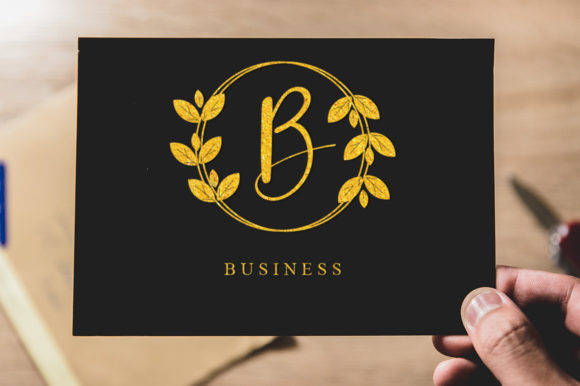 Nature Green Monogram Font PNG with transparent background - Preview 2