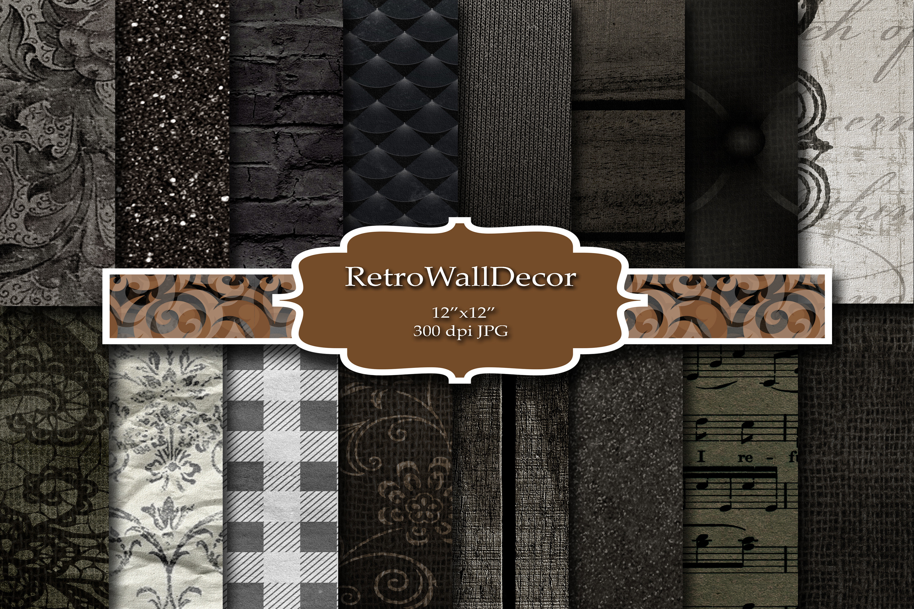 Black Digital Paper