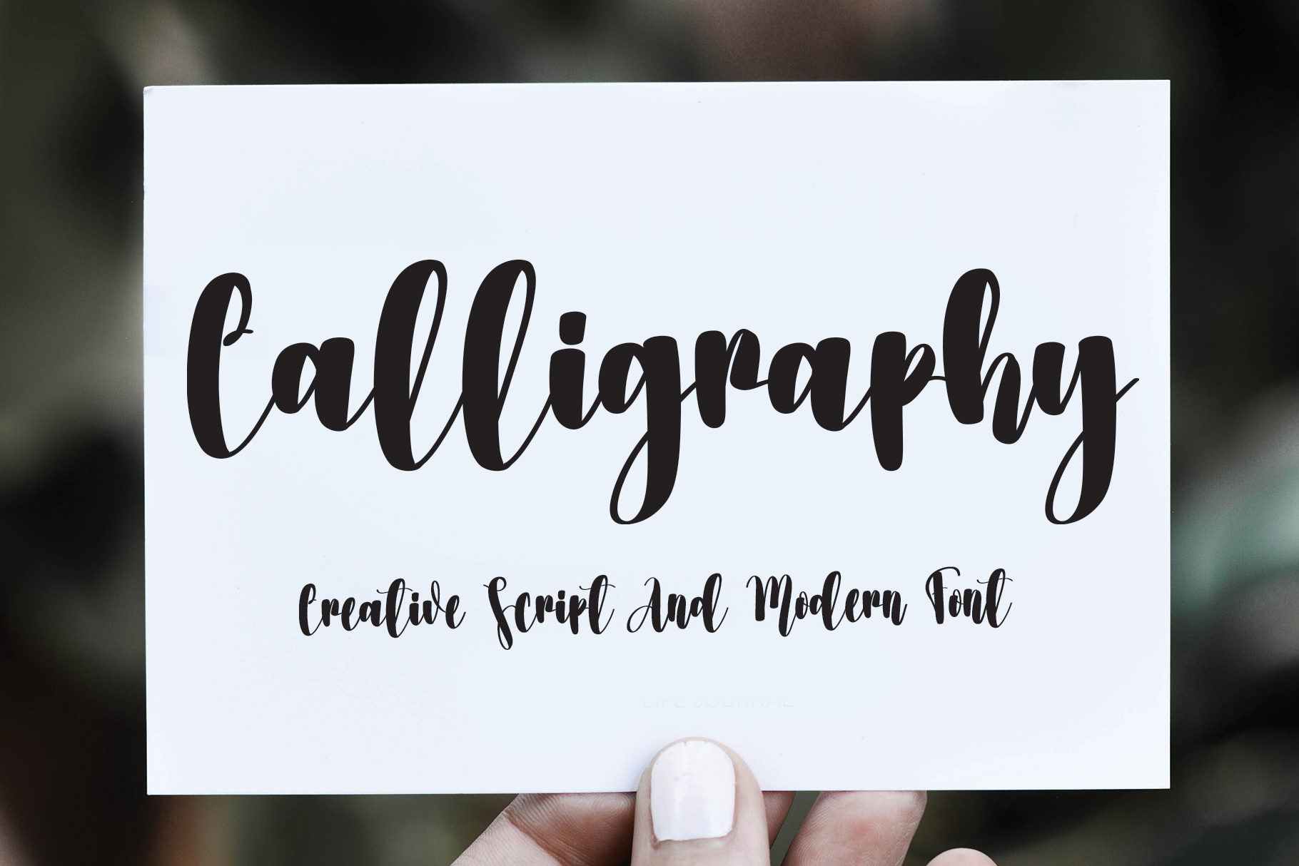 Calligraphy preview — clean legible modern script by Misterletter.co