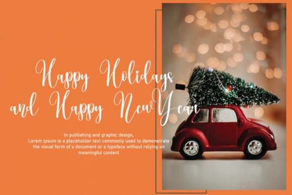 December Christmas Font - Preview 1