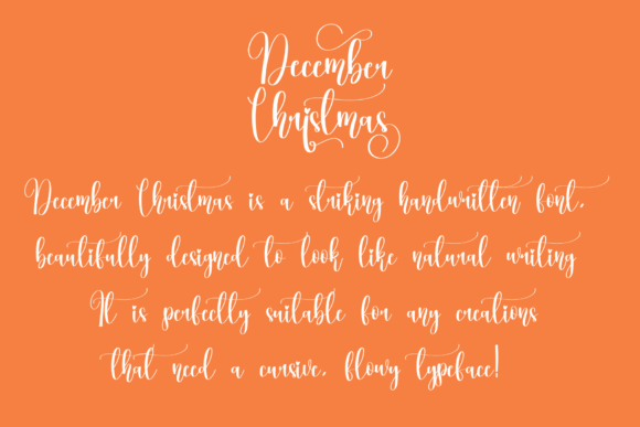 December Christmas Font - Preview 2