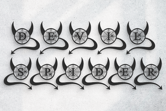 Devil Spider Monogram Font - Preview 3