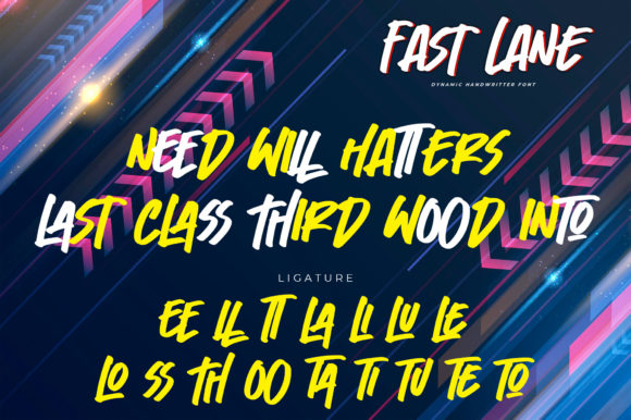 Fast Lane Font - Preview 6