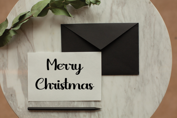 Hallo Christmas Font PNG with transparent background - Preview 1