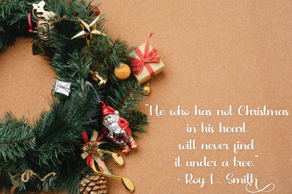 Hallo Christmas Font PNG with transparent background - Preview 3