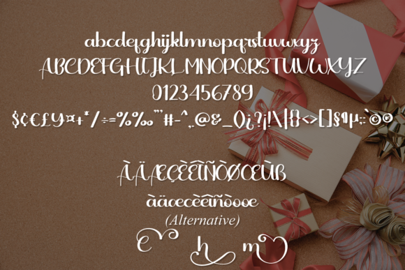 Hallo Christmas Font PNG with transparent background - Preview 4