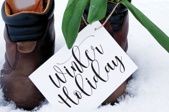 Lavender Christmas Font PNG with transparent background - Preview 1