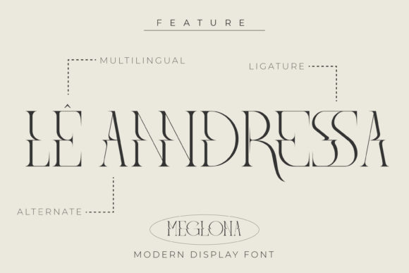 Meglona Font PNG with transparent background - Preview 6
