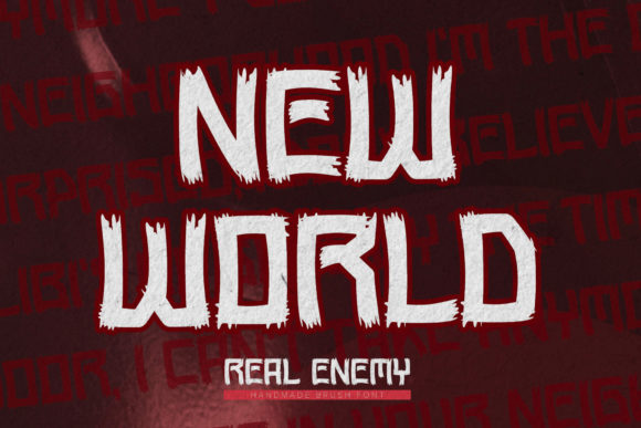 Real Enemy Font font preview - 4