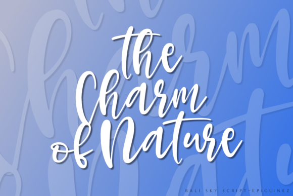 Bali Sky Font - Preview 1