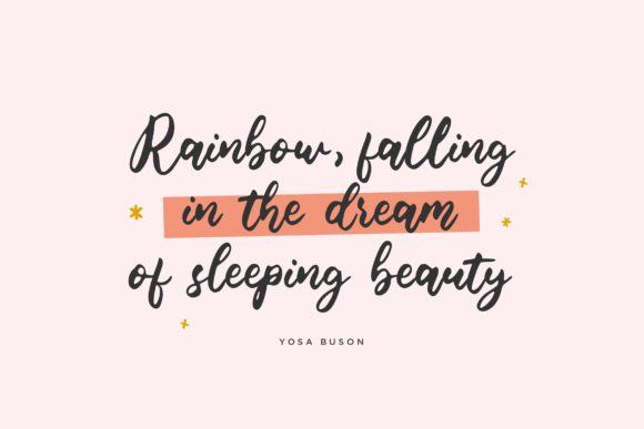 Blondie Rainbow Font - Preview 2