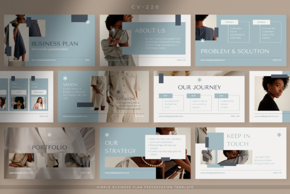 Blue Simple Business Plan Presentation