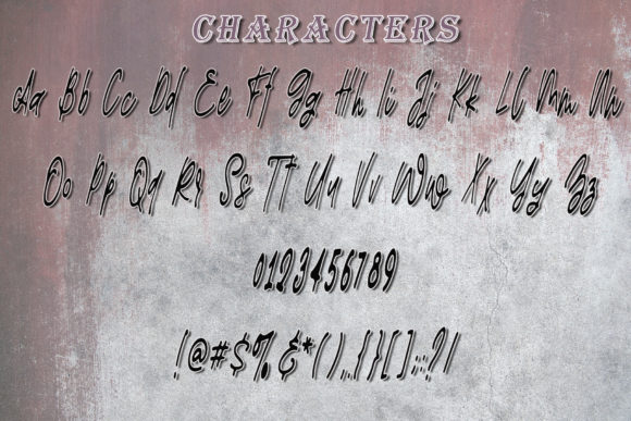 Limosin Font PNG with transparent background - Preview 5