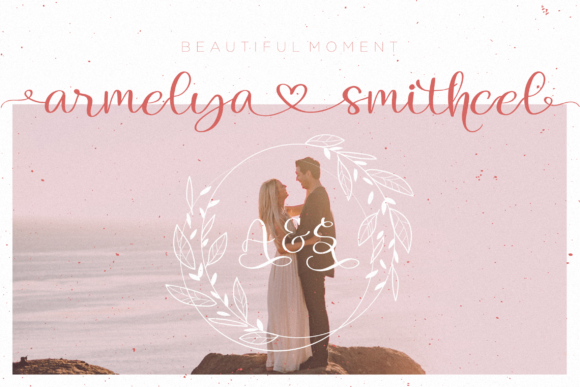 Lovely Melany Font PNG with transparent background - Preview 2