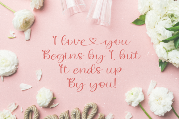 Lovely Melany Font PNG with transparent background - Preview 3