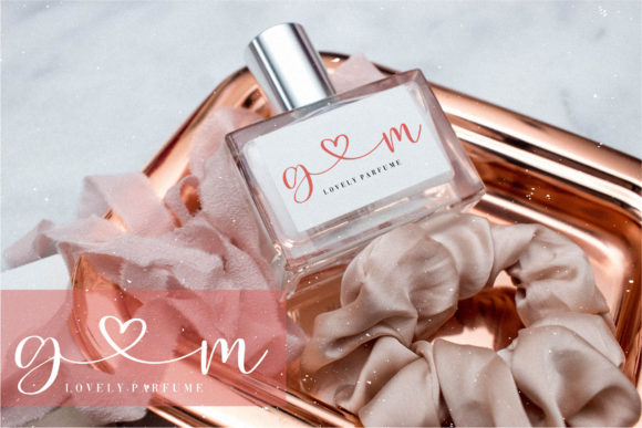 Lovely Melany Font PNG with transparent background - Preview 4