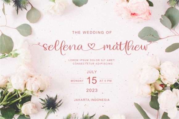 Lovely Melany Font PNG with transparent background - Preview 5