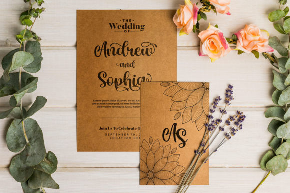 Marlina Garden Font PNG with transparent background - Preview 1