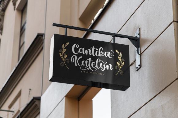 Marlina Garden Font PNG with transparent background - Preview 3