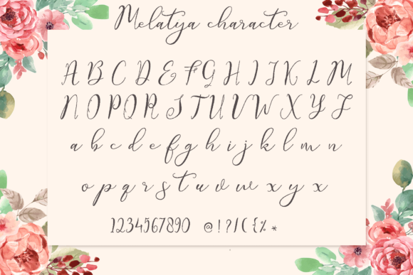 Melatya Font PNG with transparent background - Preview 5