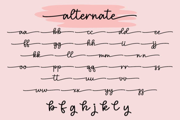 Melly Cute Font PNG with transparent background - Preview 5