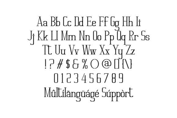 Moderate Font PNG with transparent background - Preview 3